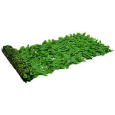 Vidaxl Balkonsko platno z zelenim listjem 300x75 cm