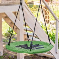 nabbi Otroška gugalnica Nest 65 cm - črno/zelena