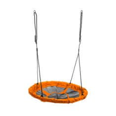 nabbi Otroška gugalnica Nest 95 cm - črna / oranžna