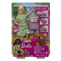 Mattel Barbie zabava s kužkom set s plastelinom