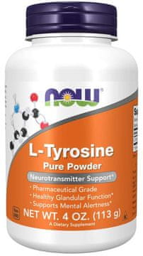 NOW Foods L-tirozin, prah, 113 g
