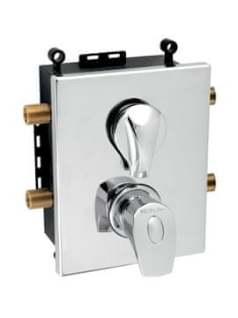 Novaservis Pipa z ohišjem Novaservis termostat SKRITNA 2 IZTOČNICI KROMIRANA BOX57052RT,0