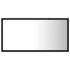 Vidaxl LED kopalniško ogledalo črno 80x8,5x37 cm iverna plošča