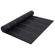 Vidaxl Tkanina proti plevelu in koreninam mat črna 2x50 m PP