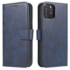 slomart magnet case elegantna knjižna torbica s stojalom za samsung galaxy a12 / galaxy m12 modra