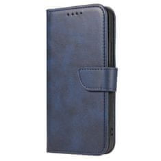 slomart magnet case elegantna knjižna torbica s stojalom za samsung galaxy a12 / galaxy m12 modra