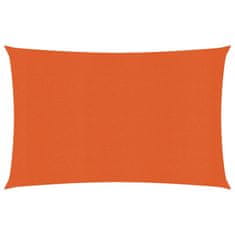 Vidaxl Senčno jadro 160 g/m2 oranžno 2,5x4 m HDPE