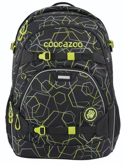 CoocaZoo šolska torba ScaleRale, Laserbeam Black, certifikat AGR