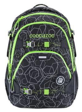 CoocaZoo šolska torba ScaleRale, Laserreflect Solar-Green, certifikat AGR
