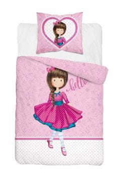 Detexpol Vključeno platno Lutka roza Bombaž, 140/200, 70/80 cm