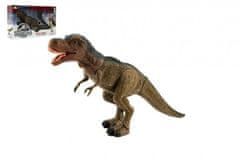 Teddies Dinozaver tiranozaver, ki hodi, plastika 40 cm, na baterije, s svetlobo in zvokom