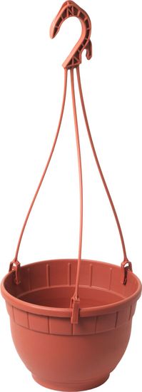 Nicoli Cvetlični lonec Siena viseči s skledo - terakota 18 cm