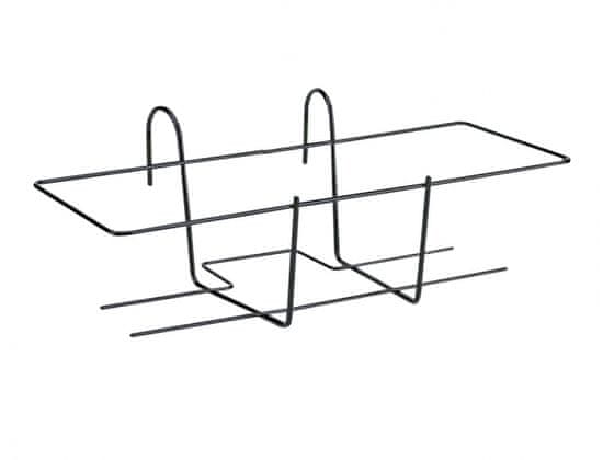 eoshop Držalo za škatlo SONIA kvadrat črn 63x20cm