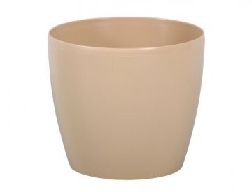 Lamela MAGNOLIA pokrov za cvetlične lončke plastičen sijajni d30x27cm