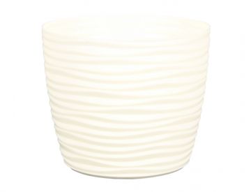 eoshop Pokrov za cvetlični lonec SAHARA PETIT plastika mat d27x22cm