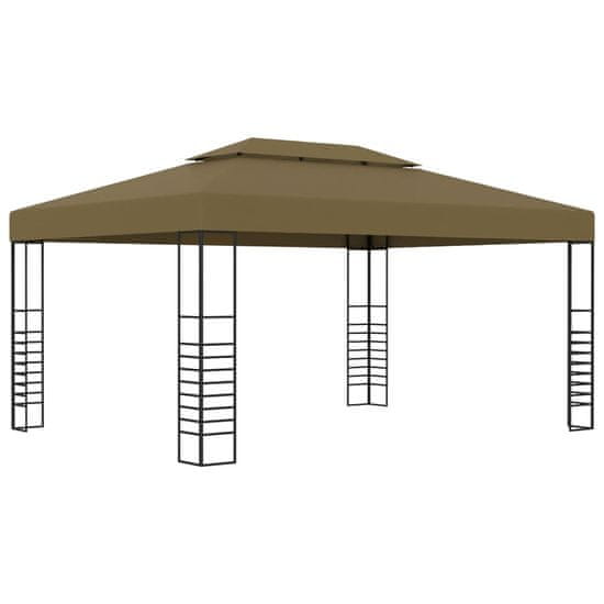 Vidaxl Paviljon 3x4 m taupe 180 g/m2