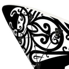 Greatstore Napihljiva SUP deska za veslanje 366 x 76 x 15 cm črna