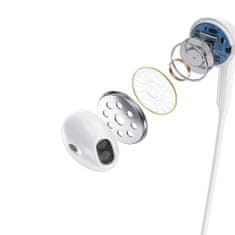 DUDAO Magnetic Suction brezžične slušalke, belo