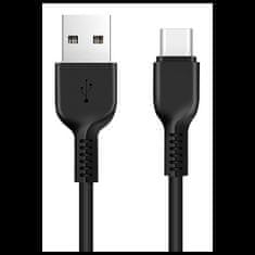 Hoco X20 Flash podatkovni kabel Type C na USB, 2 m, črn
