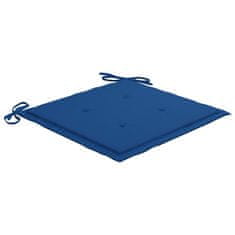 Vidaxl Blazine za vrtne stole 6 kosov modre 40x40x4 cm oxford tkanina