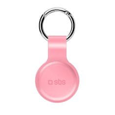 SBS Apple AirTag obesek za ključe, silikonski, roza