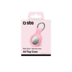 SBS Apple AirTag obesek za ključe, silikonski, roza