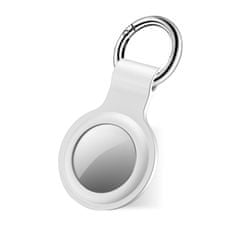 SBS Apple AirTag obesek za ključe, silikonski, bel