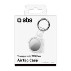 SBS Apple AirTag obesek za ključe, TPU, prozoren