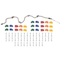 shumee Plezalni oprimki z vrvjo 25 kosov večbarvni