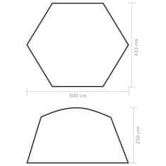 shumee Šotor za bazen iz blaga 500x433x250 cm kamuflažen