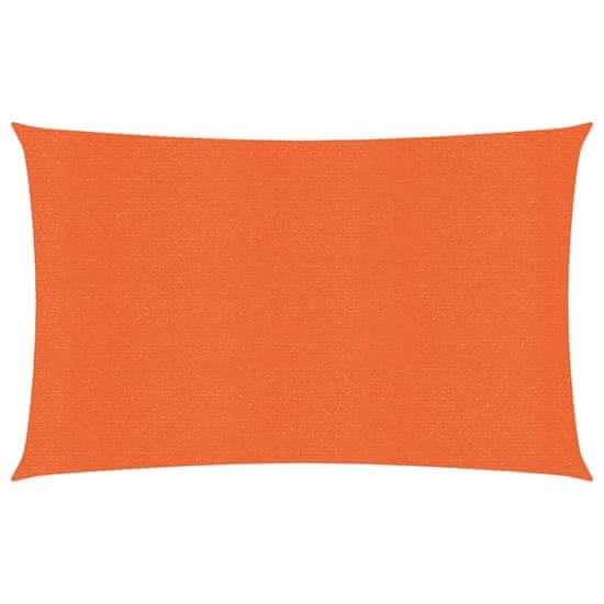 Vidaxl Senčno jadro 160 g/m2 oranžno 2x4,5 m HDPE