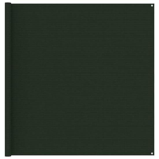 Vidaxl Preproga za šotor 200x400 cm temno zelena