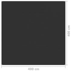 Vidaxl Preproga za šotor 400x400 cm antracitna