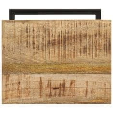 Vidaxl Stranske mizice 2 kosa 31,5x24,5x64,5 cm robusten mangov les