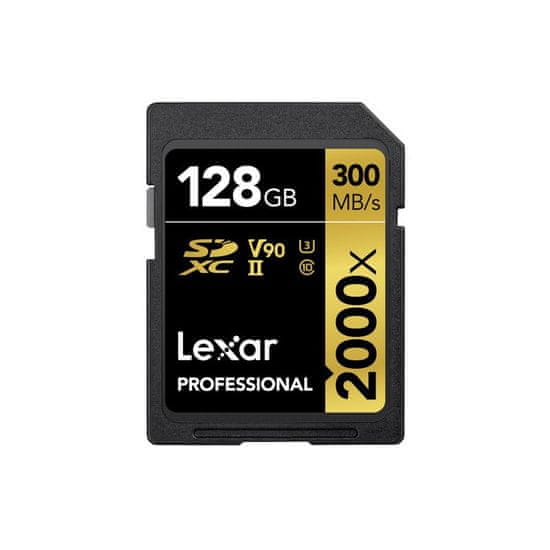 Lexar spominska kartica SDXC 128GB UHS-II V90 (R:300/W:260MB/s)