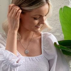 Hot Diamonds Luksuzna srebrna ogrlica z drevesom življenja Jasmine DP700 (veriga, obesek)