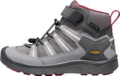 KEEN Hikeport 2 Sport Mid WP Y otroški usnjeni čevlji, 27/28, magnet/chili pepper, sivi
