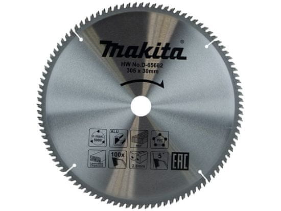 Makita D-65682 žagin list TCT, 305 x 30 mm, 100T