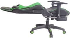 BHM Germany Gaming stol Turbo, črna / zelena