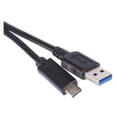 Emos kabel USB 3.0 A/M - USB 3.1 C/M , 1 m, črn