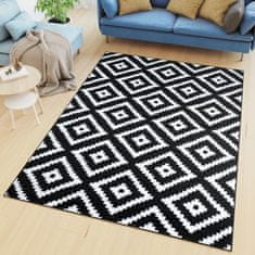 Chemex Večbarvna Preproga S Kratkimi Lasmi L885D Črna 200x300 cm