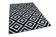 Chemex Večbarvna Preproga S Kratkimi Lasmi L885D Črna 200x300 cm