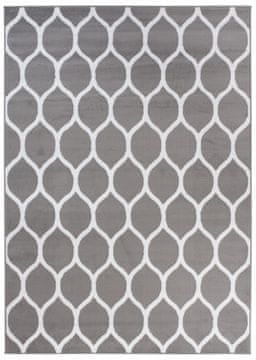 Chemex Večbarvna Preproga S Kratkimi Lasmi Q532A Siva