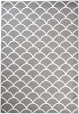 Chemex Večbarvna Preproga S Kratkimi Lasmi Q533A Siva 80x150 cm