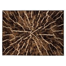 Chemex Večbarvna Preproga S Kratkimi Lasmi Q710A Bgx Rjava Črna 80x150 cm