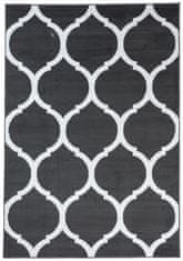 Chemex Večbarvna Preproga S Kratkimi Lasmi T596A Siva 80x150 cm