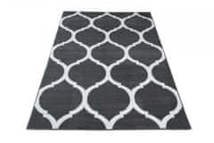 Chemex Večbarvna Preproga S Kratkimi Lasmi T596A Siva 80x150 cm