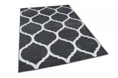 Chemex Večbarvna Preproga S Kratkimi Lasmi T596A Siva 80x150 cm
