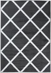 Chemex Večbarvna Preproga S Kratkimi Lasmi L889B Siva 80x150 cm