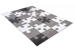 Chemex Večbarvna Preproga S Kratkimi Lasmi Z414B Siva 80x150 cm